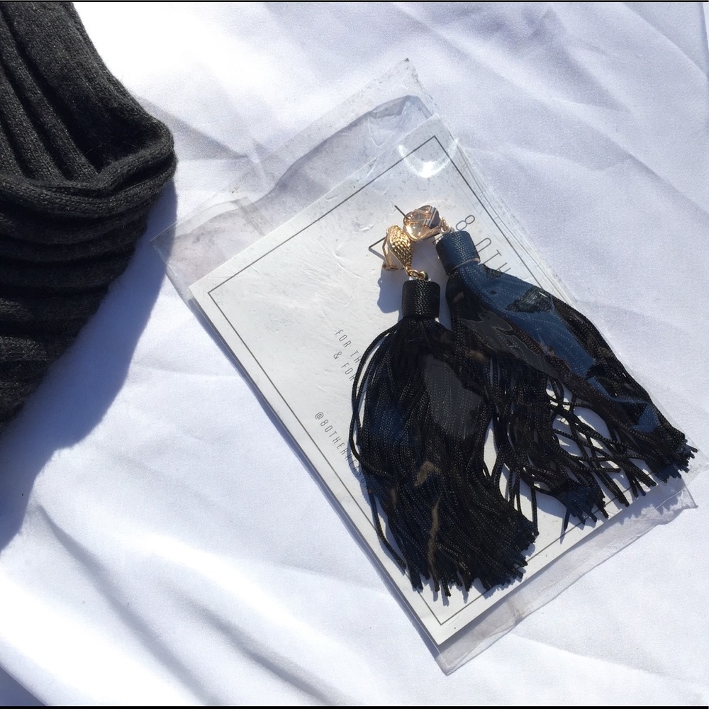 NWT! 8 Other Reasons Fringe Tassel earrings